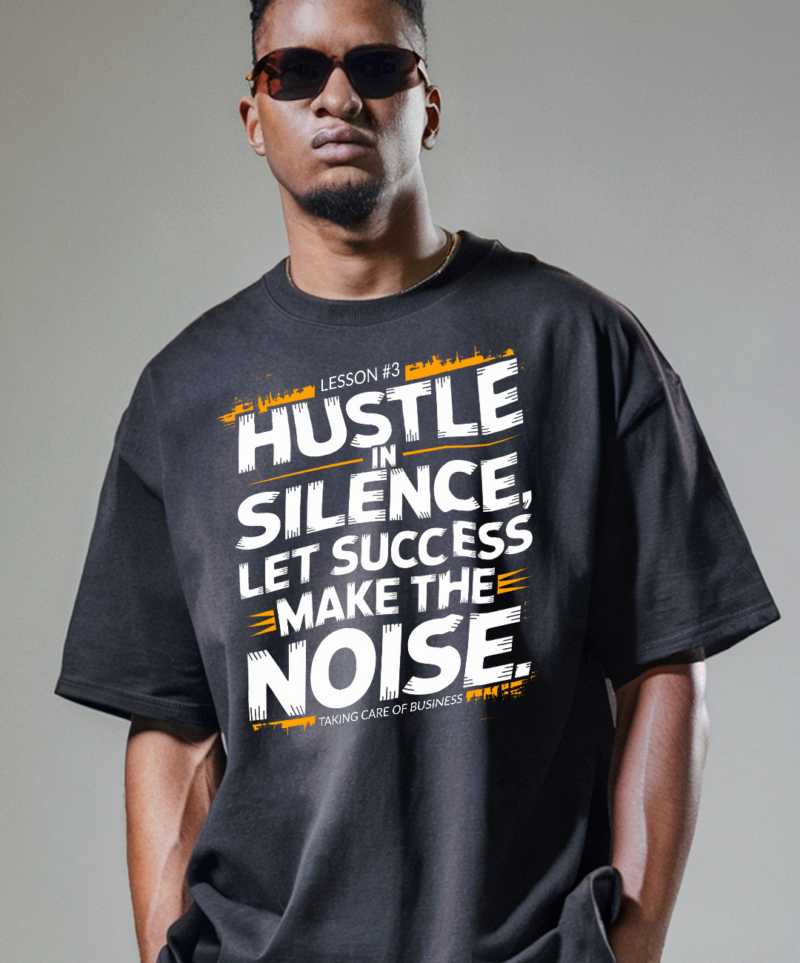 Hustle In Silence Tee - Image 2