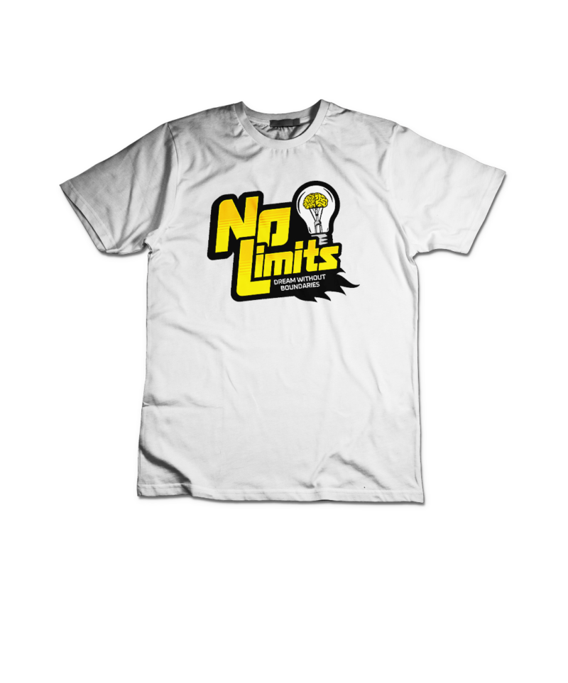 No Limits - Heavy White Tee